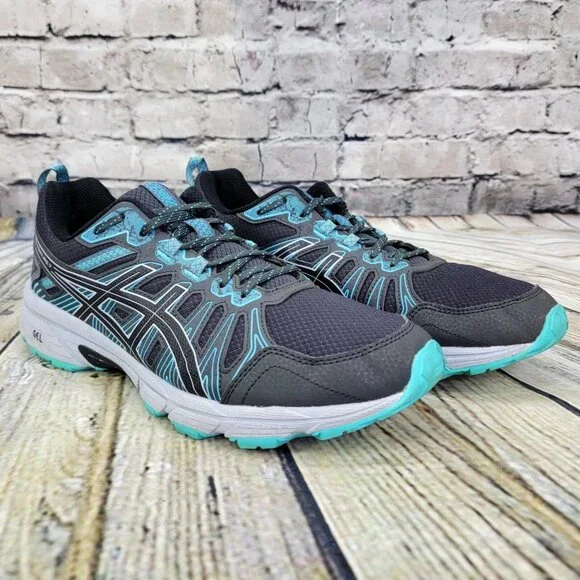 ASICS Gel-Venture 7 Women's 10 Gray Blue Trail Running Shoes Sneakers 1012A652 - Picture 4 of 8